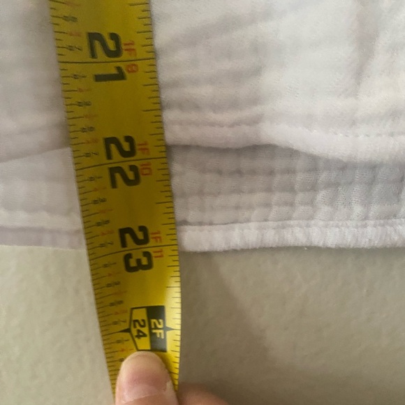 J Crew Factory White Gauze Top Tie Neck Long Sleeves Women’s Size XS Petite NEW - Picture 6 of 8